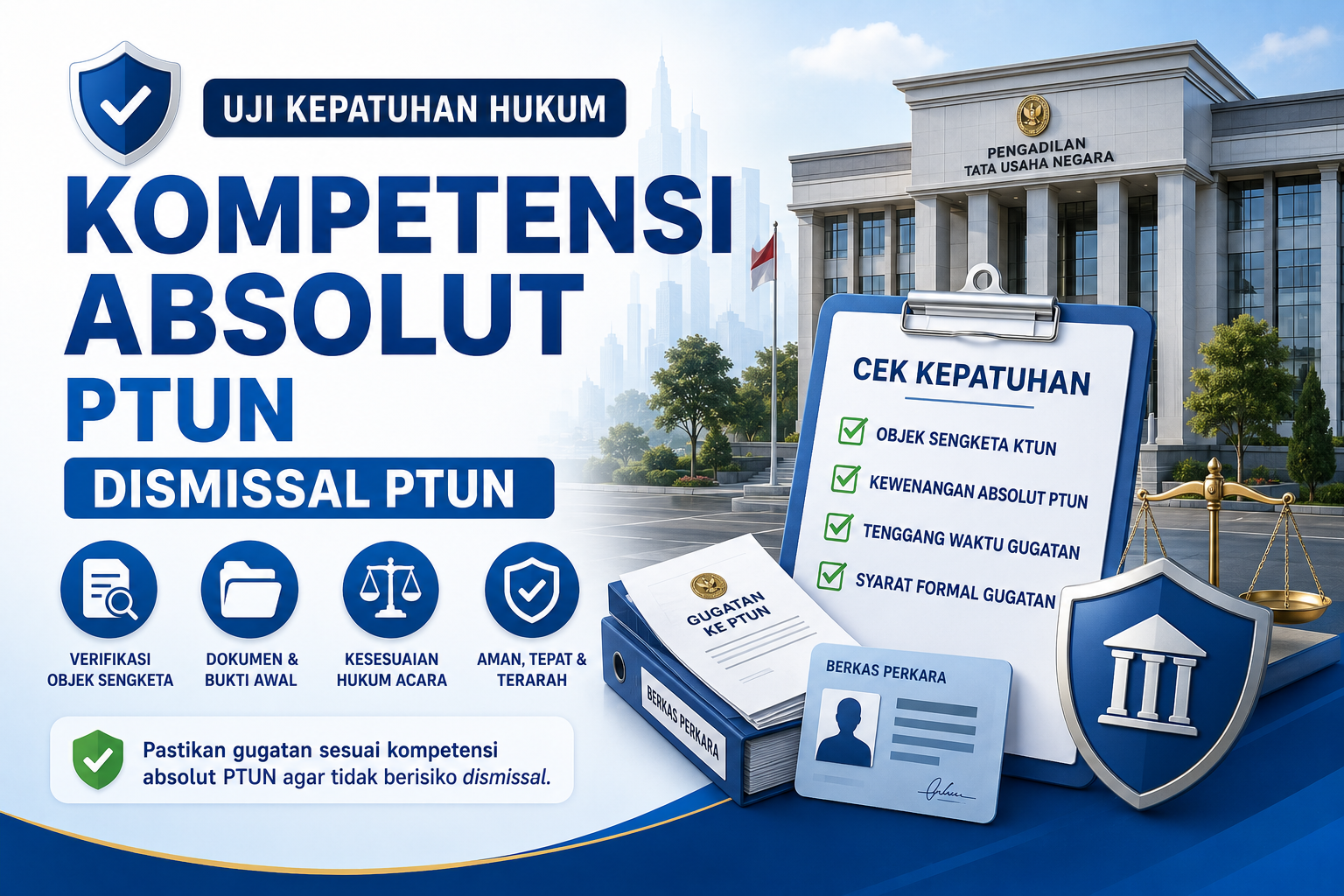 Gambar unggulan Uji Kepatuhan Hukum Kompetensi Absolut PTUN Dismissal PTUN