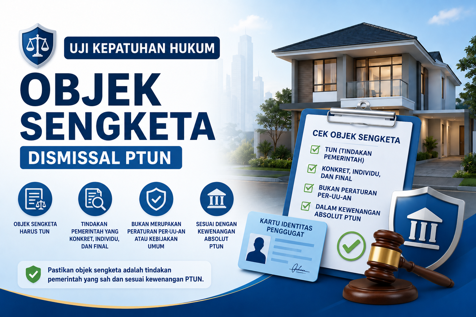 Gambar unggulan Uji Kepatuhan Hukum Objek Sengketa Dismissal PTUN