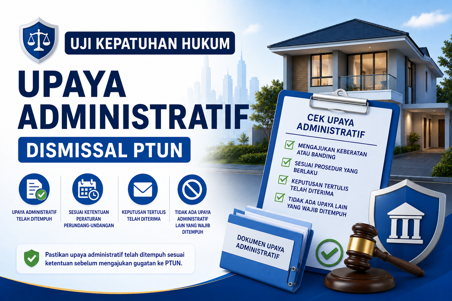 Gambar unggulan Uji Kepatuhan Hukum Upaya Admiistratif Dismissal PTUN