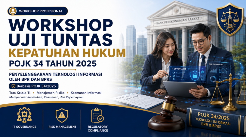 Workshop Uji Tuntas Kepatuhan Hukum POJK 34 Tahun 2025 Tentang Penyelenggaraan Teknologi Informasi Oleh BPR dan BPRS
