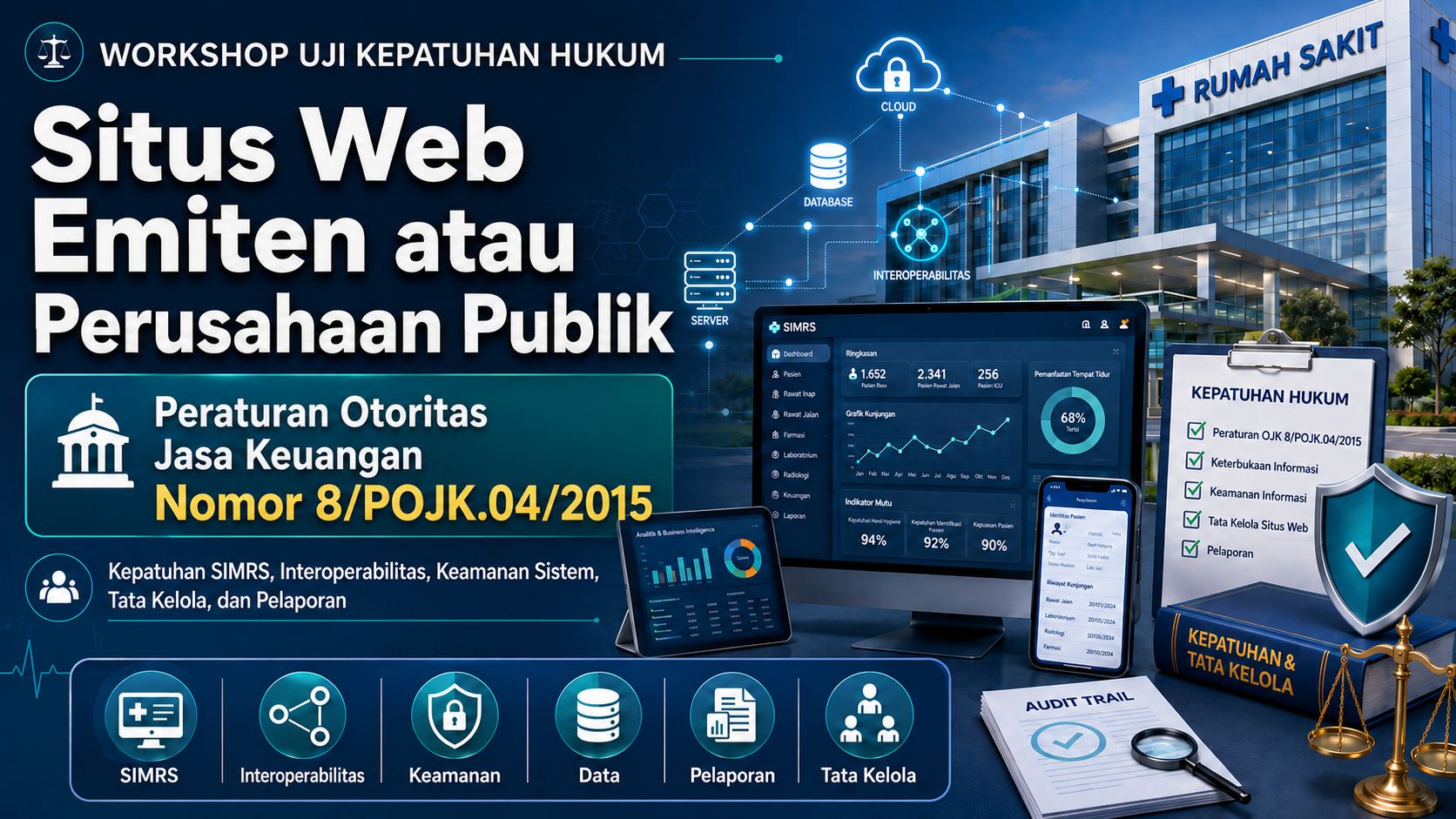 Workshop Uji Kepatuhan POJK Nomor 8 POJK 04 Tahun 2015 Tentang Situs Web Emitan atau Perusahaan Publik.