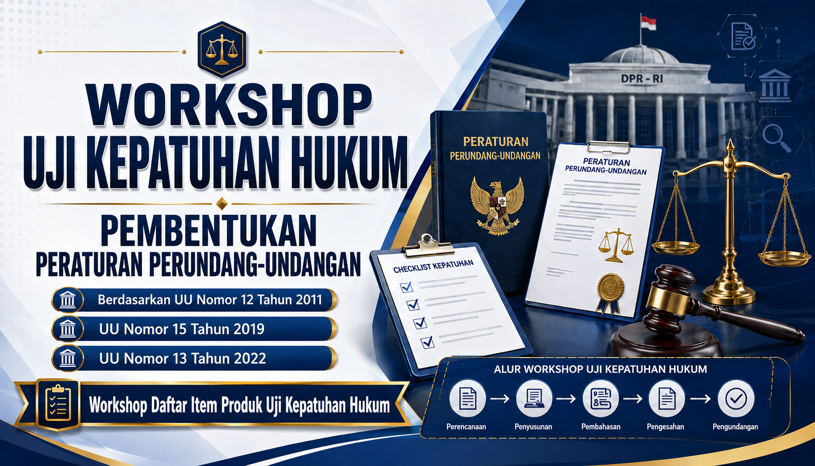 Workshop Uji Kepatuhan Hukum Undang Undang Pembentukan Peraturan Perundang Undangan